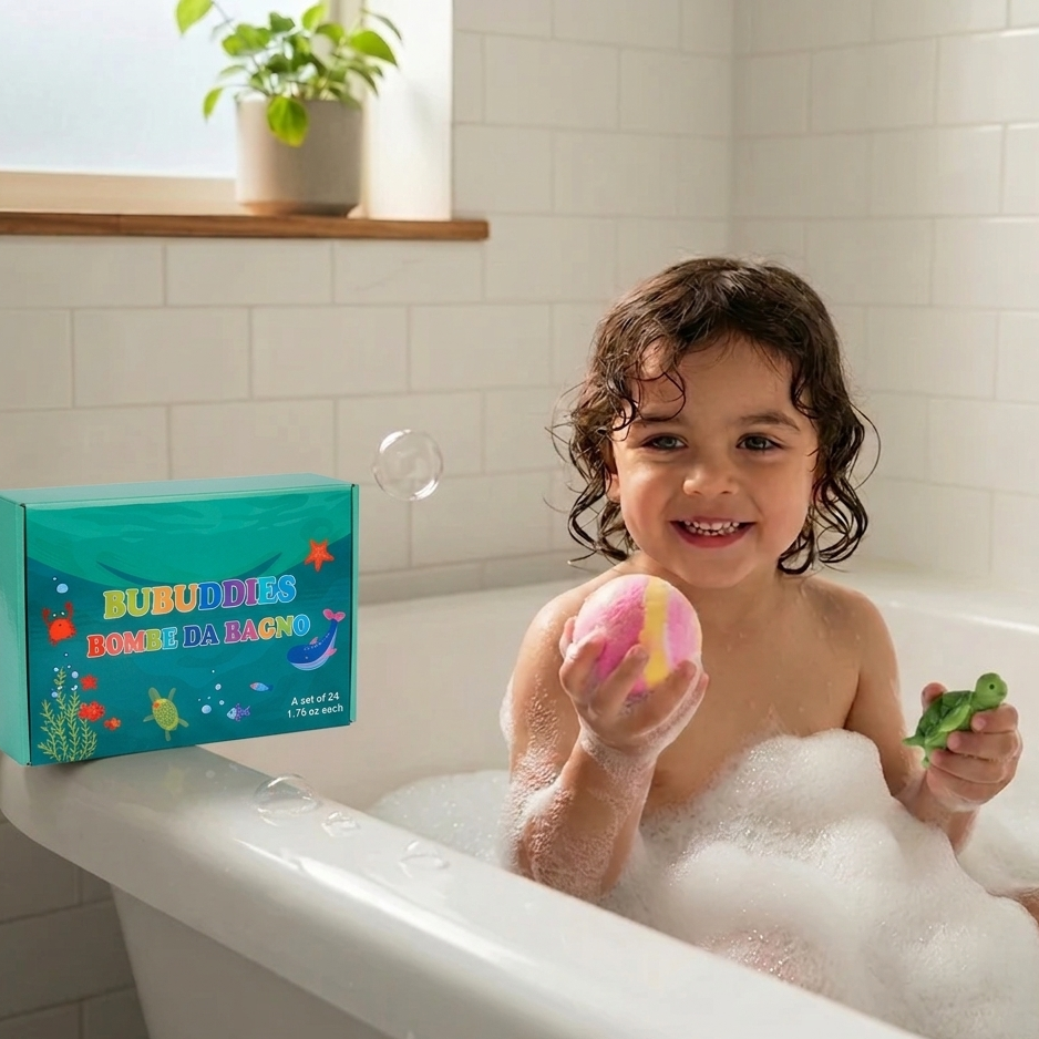 バスボム 入浴剤 キャラクター おもちゃ入り 香り豊か BOX 15個セット